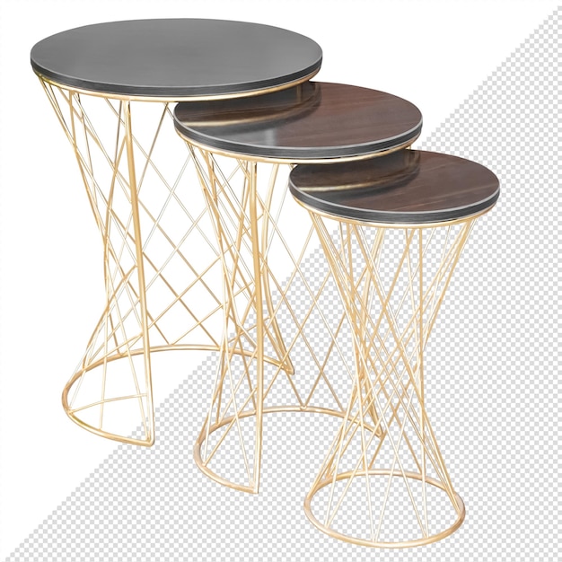 Mesa de café Elemento del interior aislado del fondo