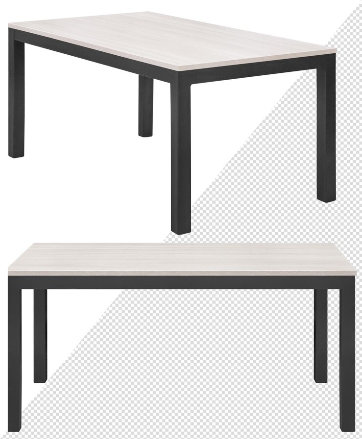 Mesa de café Elemento del interior aislado del fondo