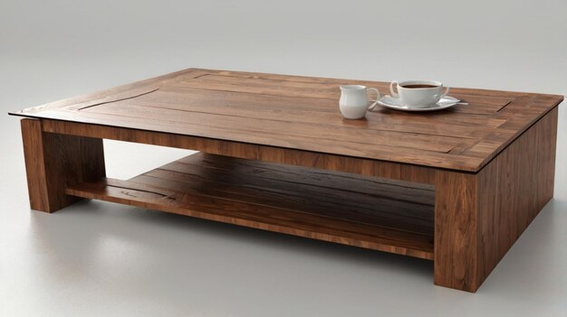 mesa de café con fondo transparente