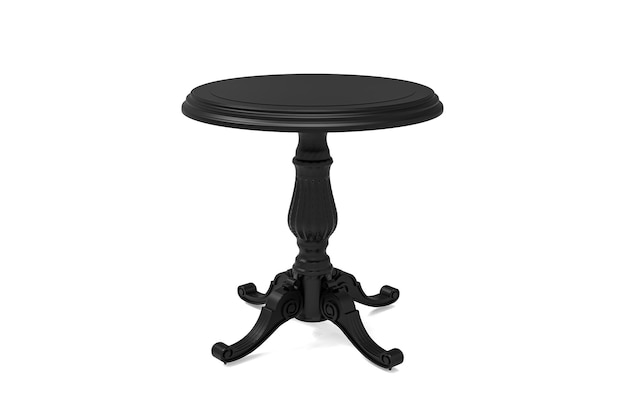 mesa de café vintage clásica aislada sobre un fondo blanco Colección de muebles