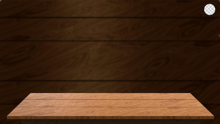 PSD mesa de cocina de madera mesa de comedor vacía