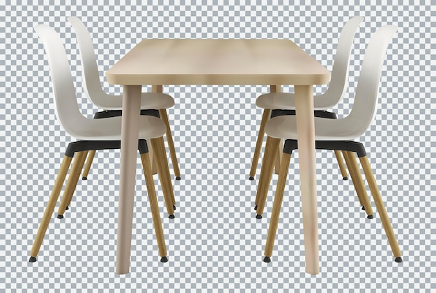 Mesa de comedor de madera gris. Mueble