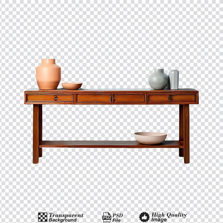 PSD mesa de la consola en fondo de color plano composición equilibrada centrada en el 1361jpeg