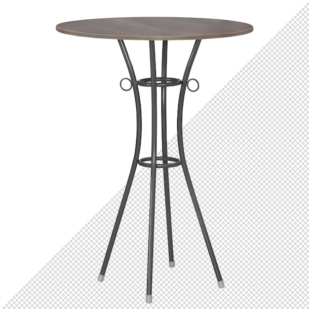 Mesa de bar alta Elemento do interior Isolado do fundo