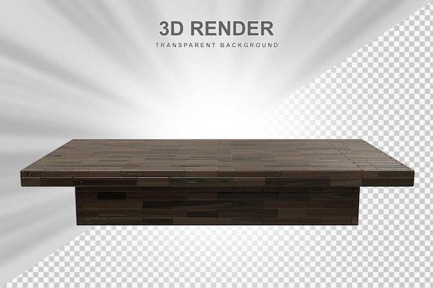 PSD mesa de madeira 3d