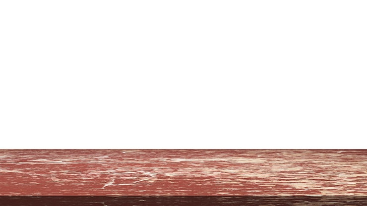 PSD mesa de madeira para exibição ou montagem de produtos com fundo branco em branco