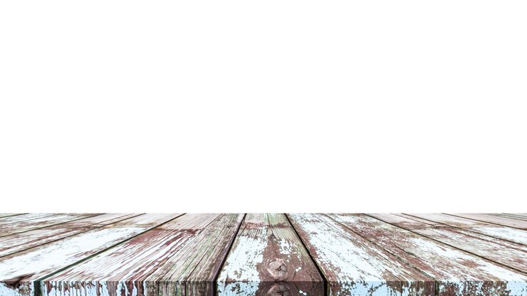PSD mesa de madeira para exibição ou montagem de produtos com fundo branco em branco