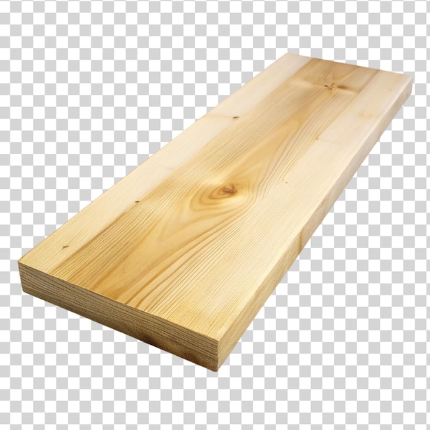 PSD mesa de tábuas de madeira isolada sobre um fundo transparente
