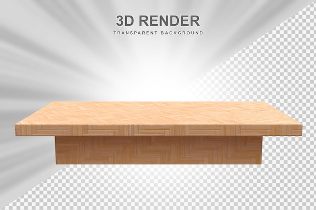 Mesa de madera 3d