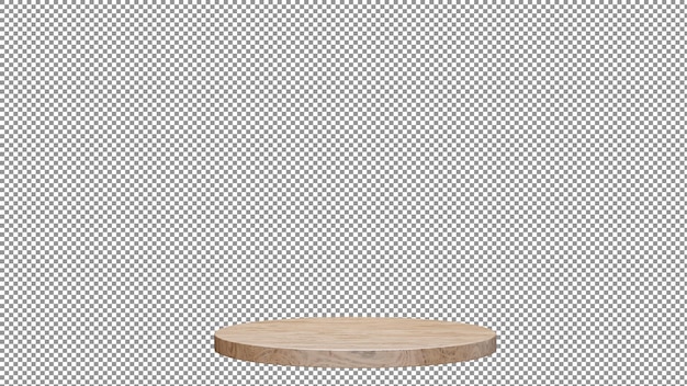 una mesa de madera con un fondo blanco