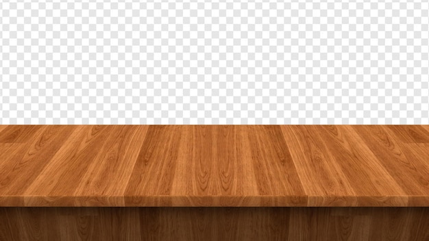 Mesa de madera marrón