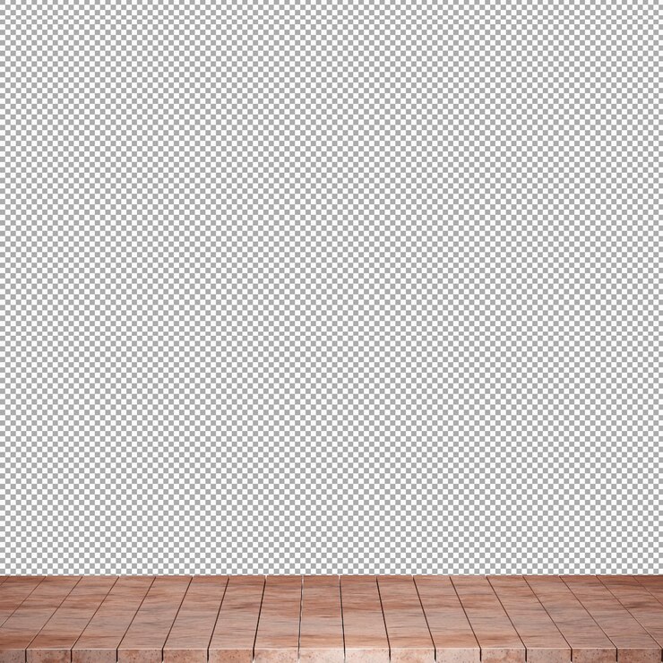 PSD mesa de madera mesa de madera superior vista frontal 3d render aislado