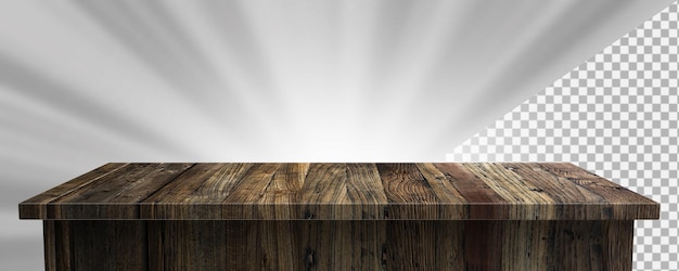 Mesa de madera modelo 3d