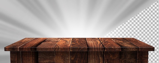 Mesa de madera modelo 3d