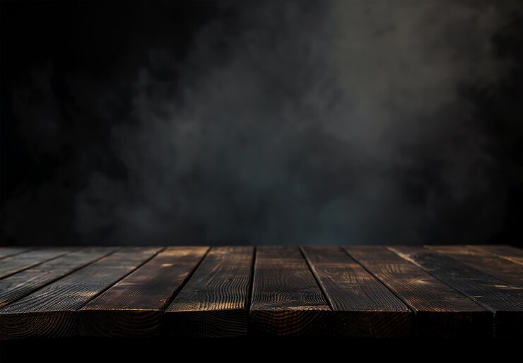 PSD mesa de madera oscura para el producto
