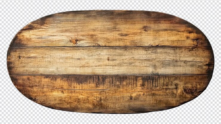 PSD mesa de madera rústica con un diseño desgastado perfecta para mostrar comida o decoración en un entorno acogedor