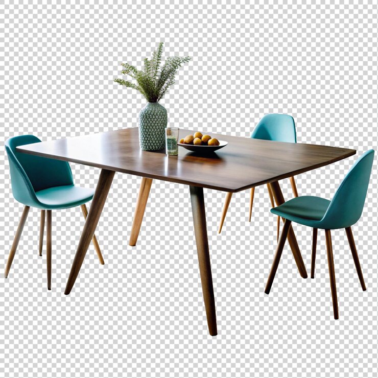 PSD mesa moderna aislada en renderizado 3d