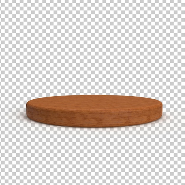 Mesa de productos 3d de escenario de poduim de madera