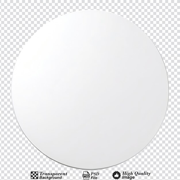 PSD mesa redonda moderna aislada sobre un fondo transparente