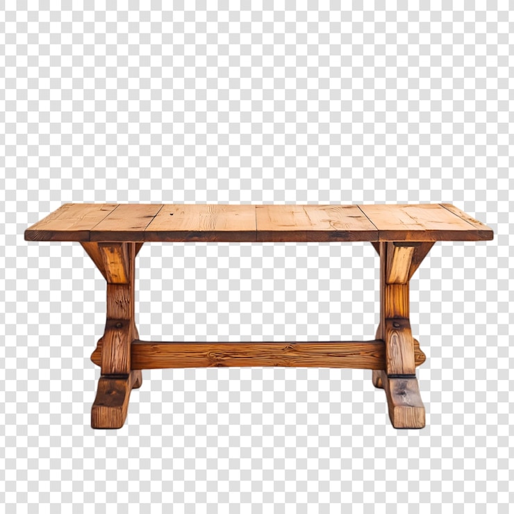PSD mesa rústica de madera mobiliario de estilo granja decoración del hogar