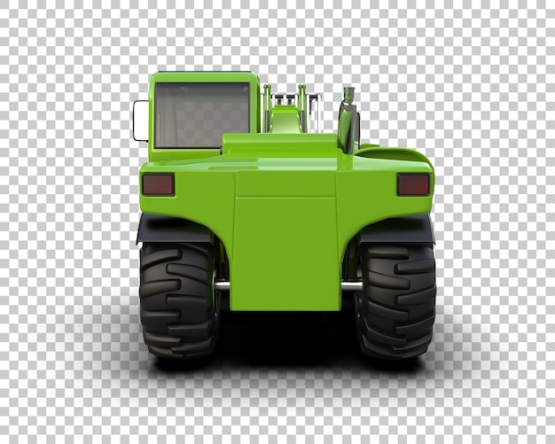 Mesin Penebang Pohon terisolasi pada ilustrasi render 3D latar belakang