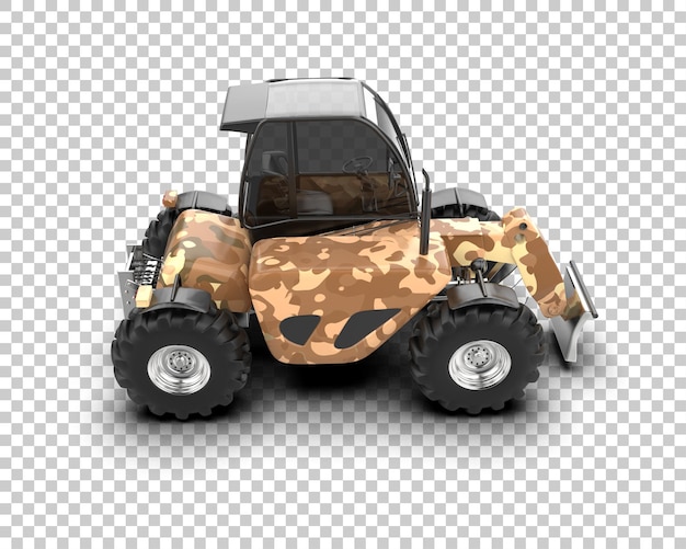 Mesin Penebang Pohon terisolasi pada ilustrasi render 3D latar belakang