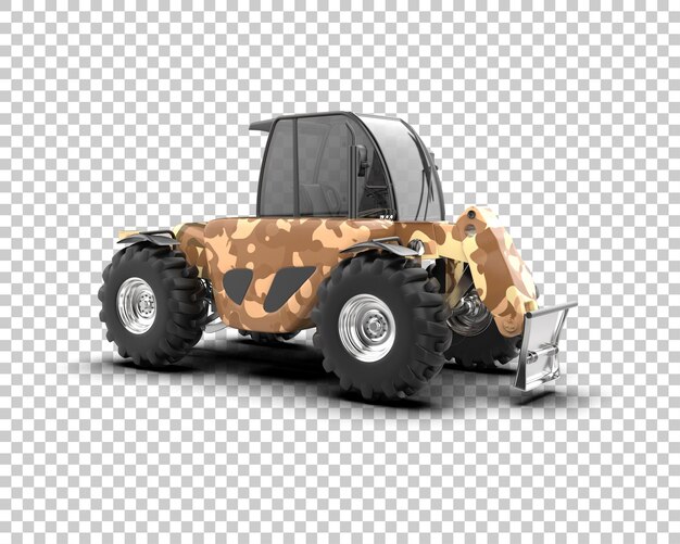 Mesin Penebang Pohon terisolasi pada ilustrasi render 3D latar belakang