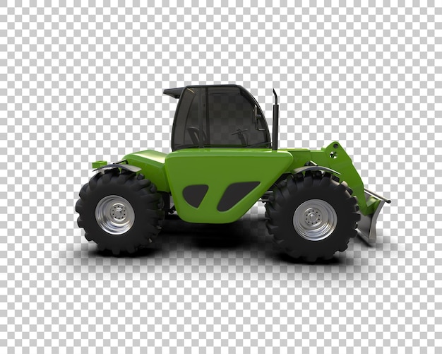 Mesin Penebang Pohon terisolasi pada ilustrasi render 3D latar belakang