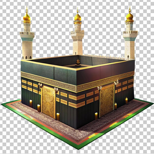 PSD mesquita de kaaba islâmica 3d