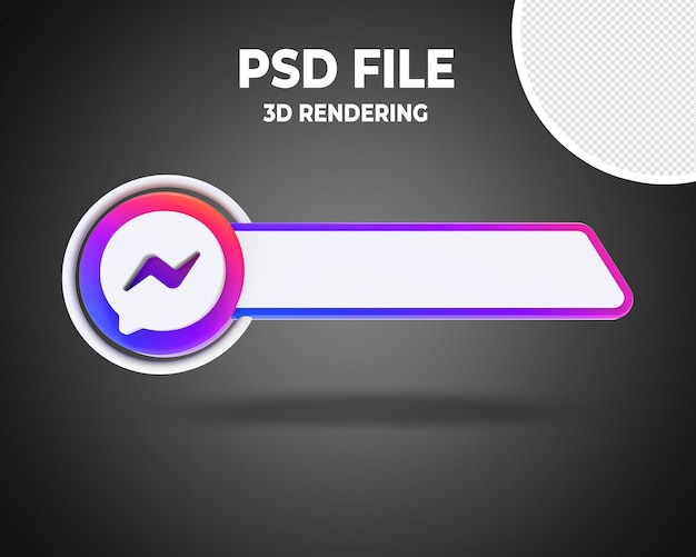 Messager Lower Third Banner Estilo 3D