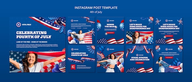 Messages Instagram De La Célébration Du 4 Juillet