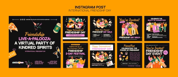 Messages instagram de célébration de la journée de l'amitié