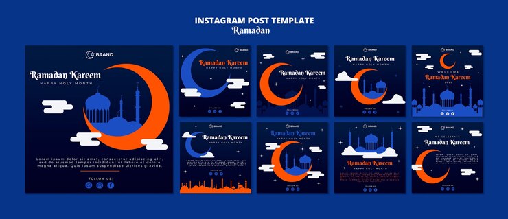 PSD messages instagram pour la célébration du ramadan