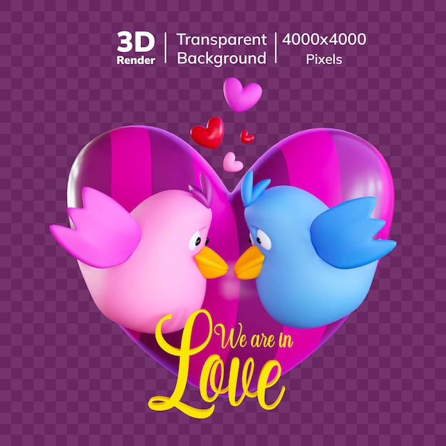 Messaggio d'amore icona 3d giorno di San Valentino messaggio icona amore illustrazione giorno di San Valentino 3d illustrazione