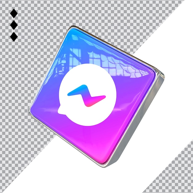 PSD messenger 3d icon new stlye