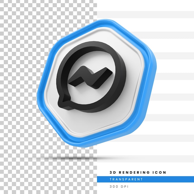 Messenger icono de render 3d