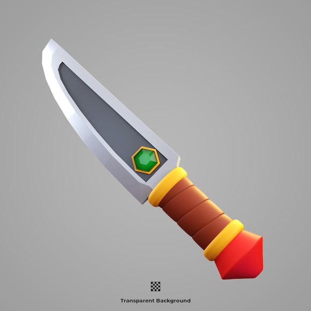 Messer 3D-Symbol-Darstellung