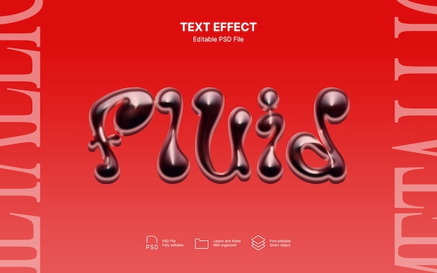 Městský metalický textový efekt