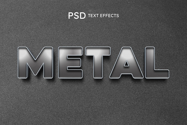 Metal Text effects PSD