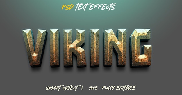 Metal Viking psd Texteffekt