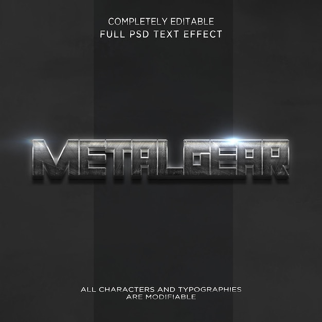 metalgear text effect