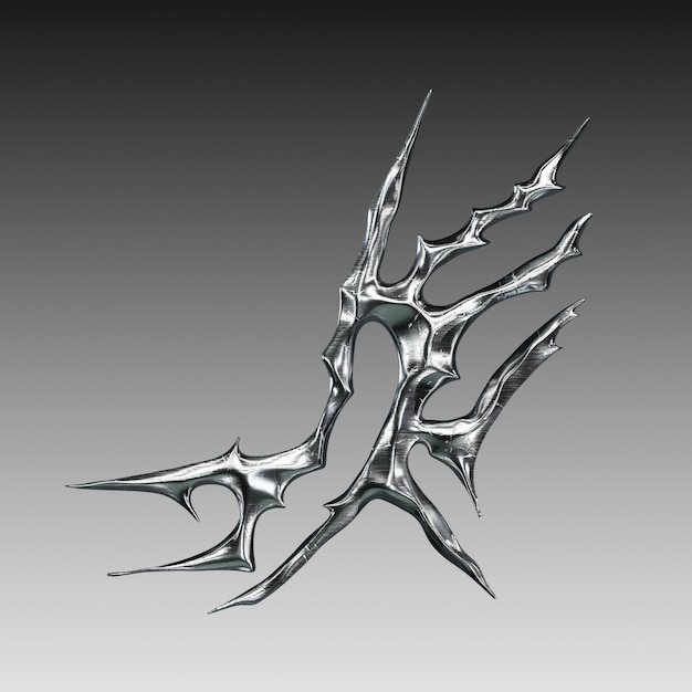 Metall-Scratch-Rune-Cybersiegel