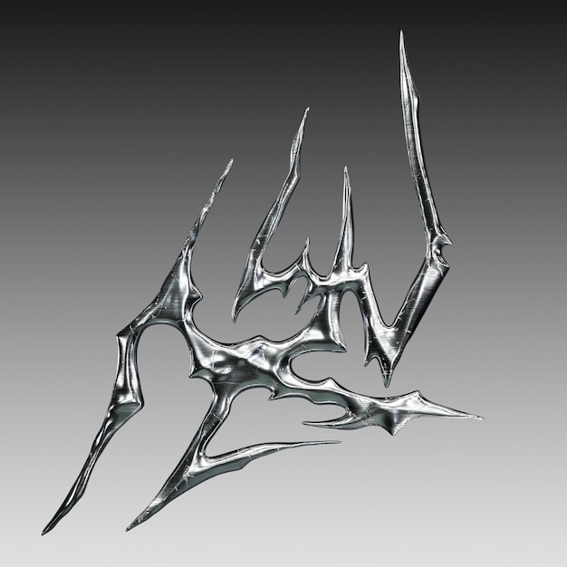 Metall-Scratch-Rune-Cybersiegel