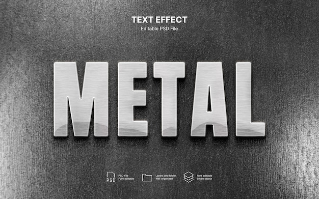 Metall-Text-Effekt