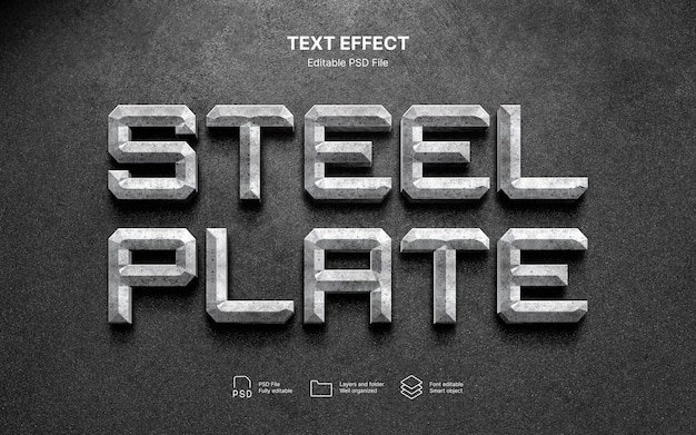 Metall-Text-Effekt