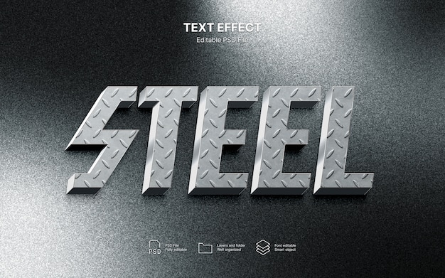 Metall-Text-Effekt