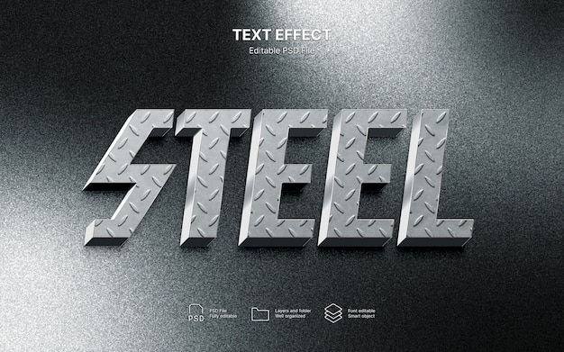 PSD metall-text-effekt