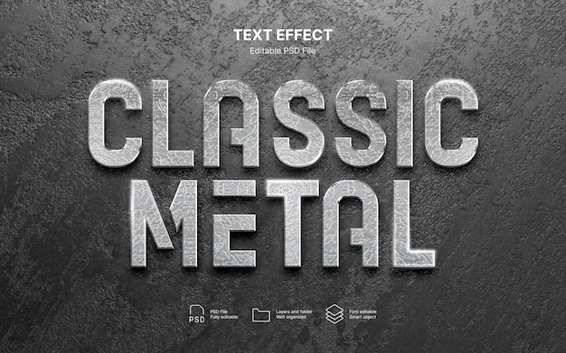 Metall-Text-Effekt