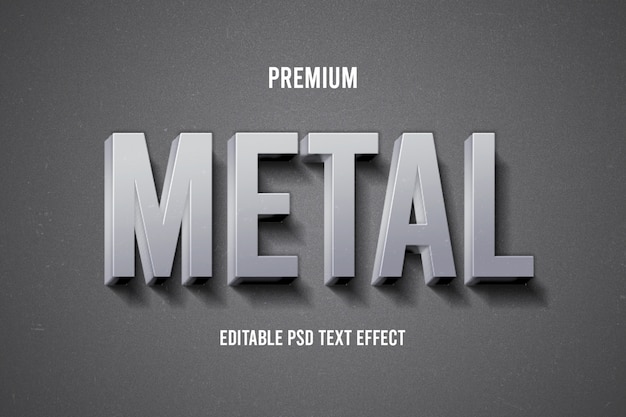 Metall-Text-Effekt