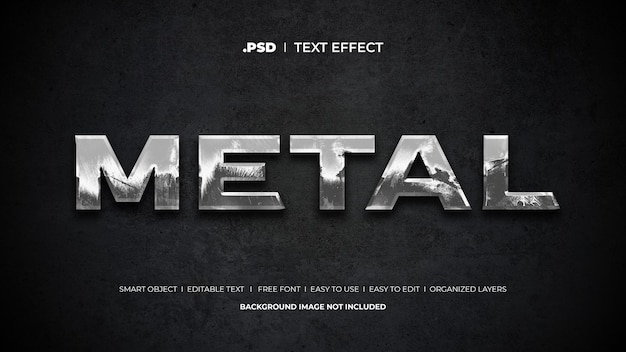Metall-Texteffekt